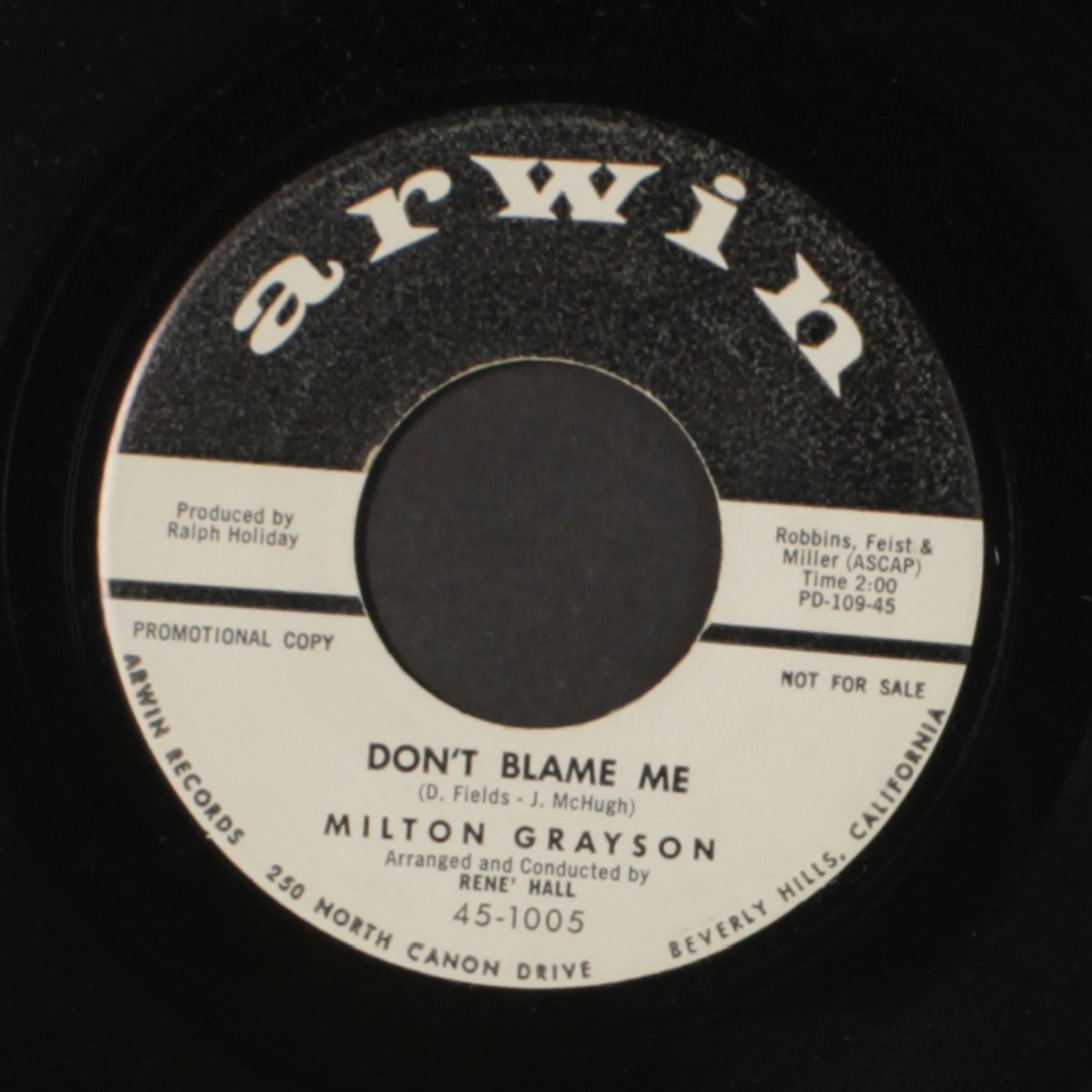 don't blame me / forget you by MILTON GRAYSON