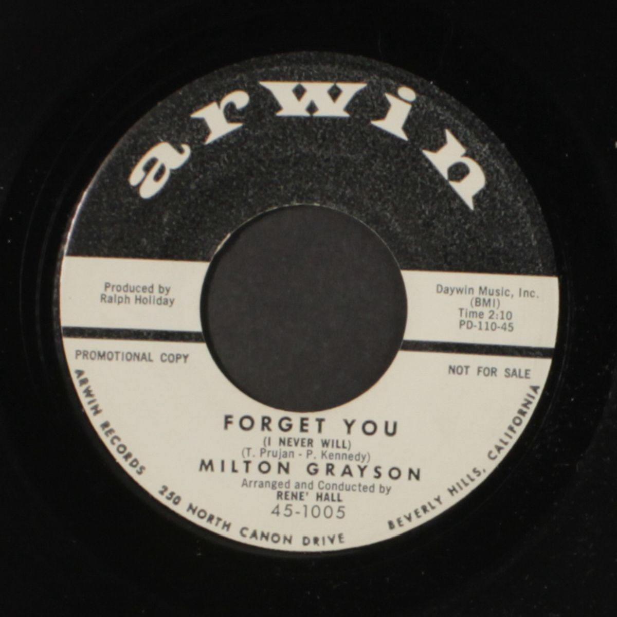 don't blame me / forget you by MILTON GRAYSON