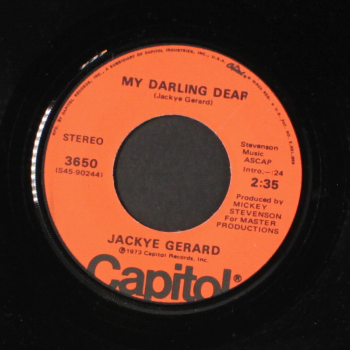 happiness / my darling dear by JACKYE GERARD