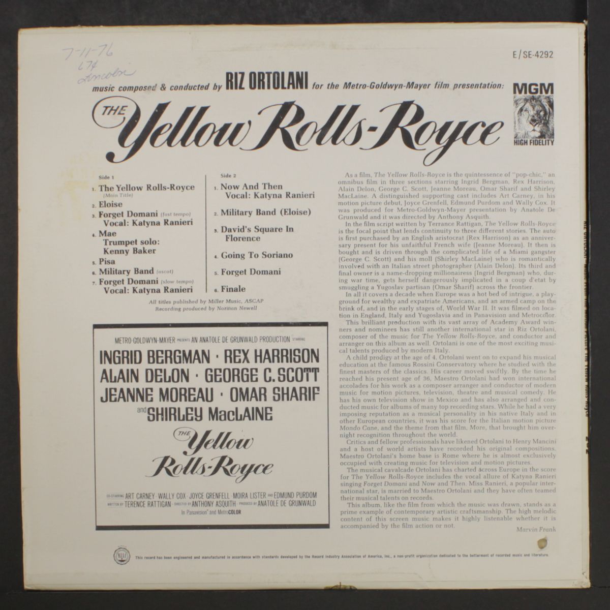 the yellow rolls-royce by SOUNDTRACK
