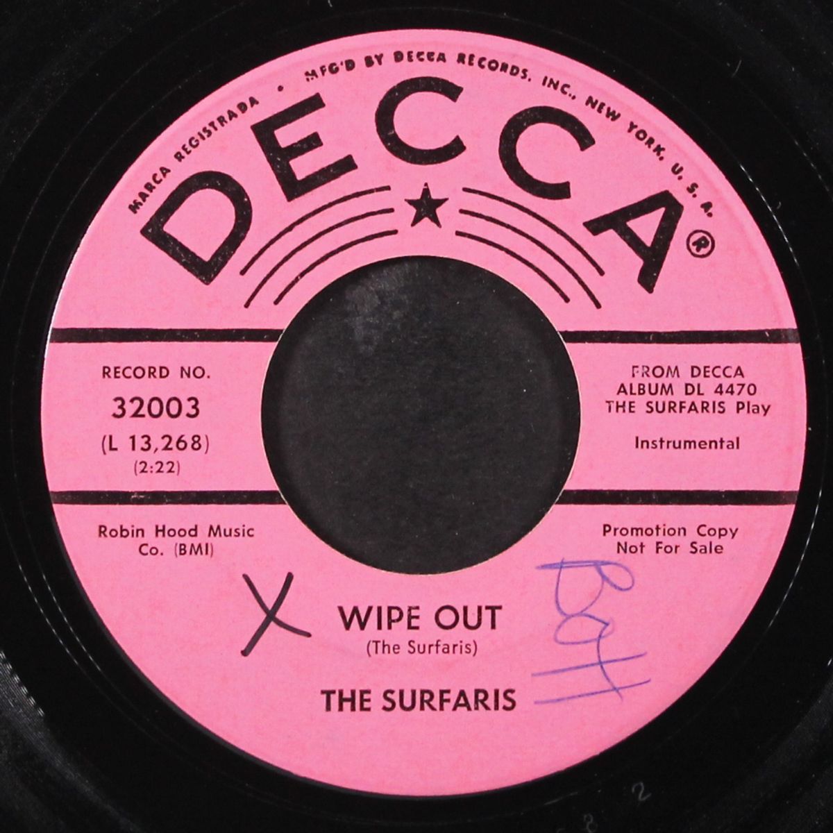 wipe out / i'm a hog for you by SURFARIS