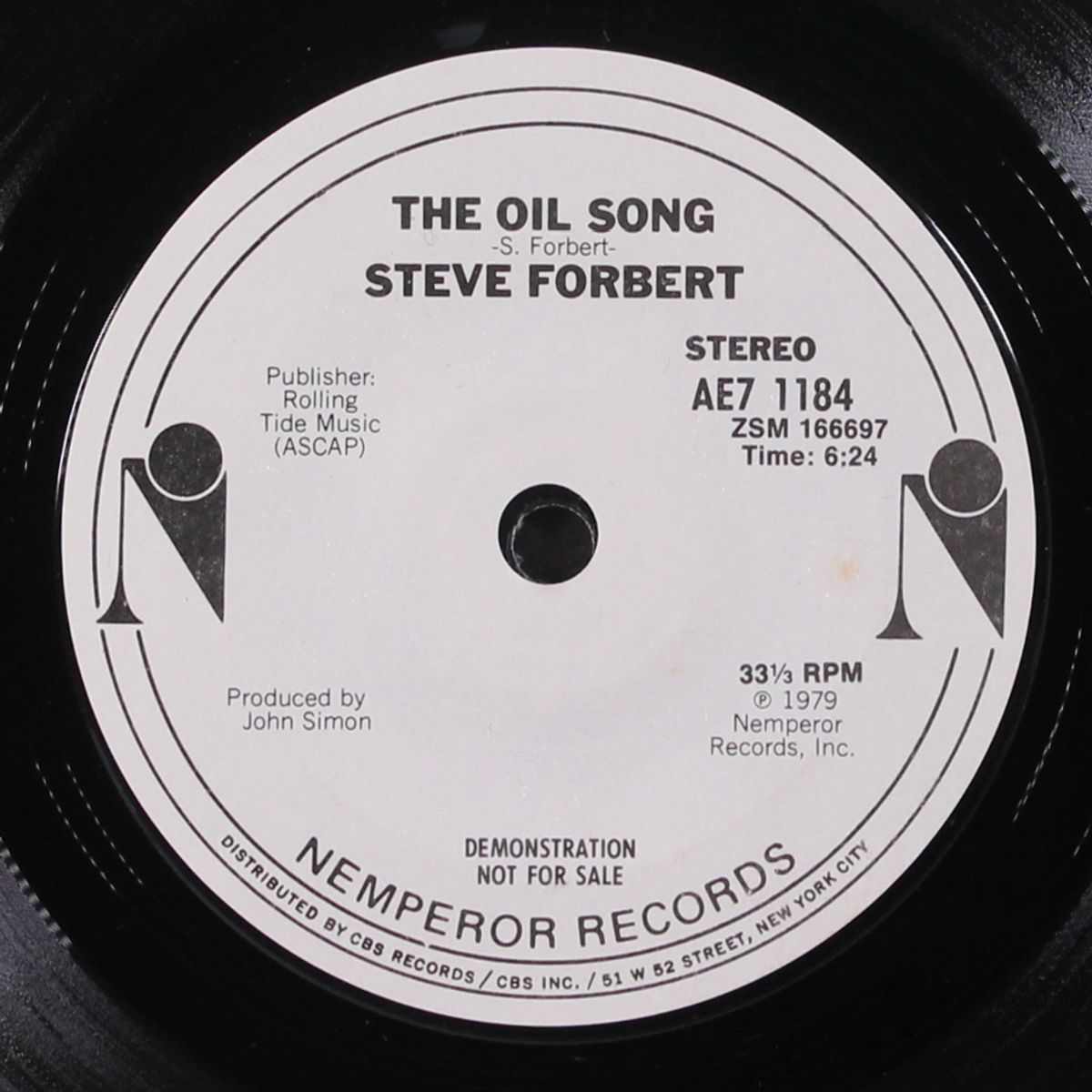 the oil song by STEVE FORBERT