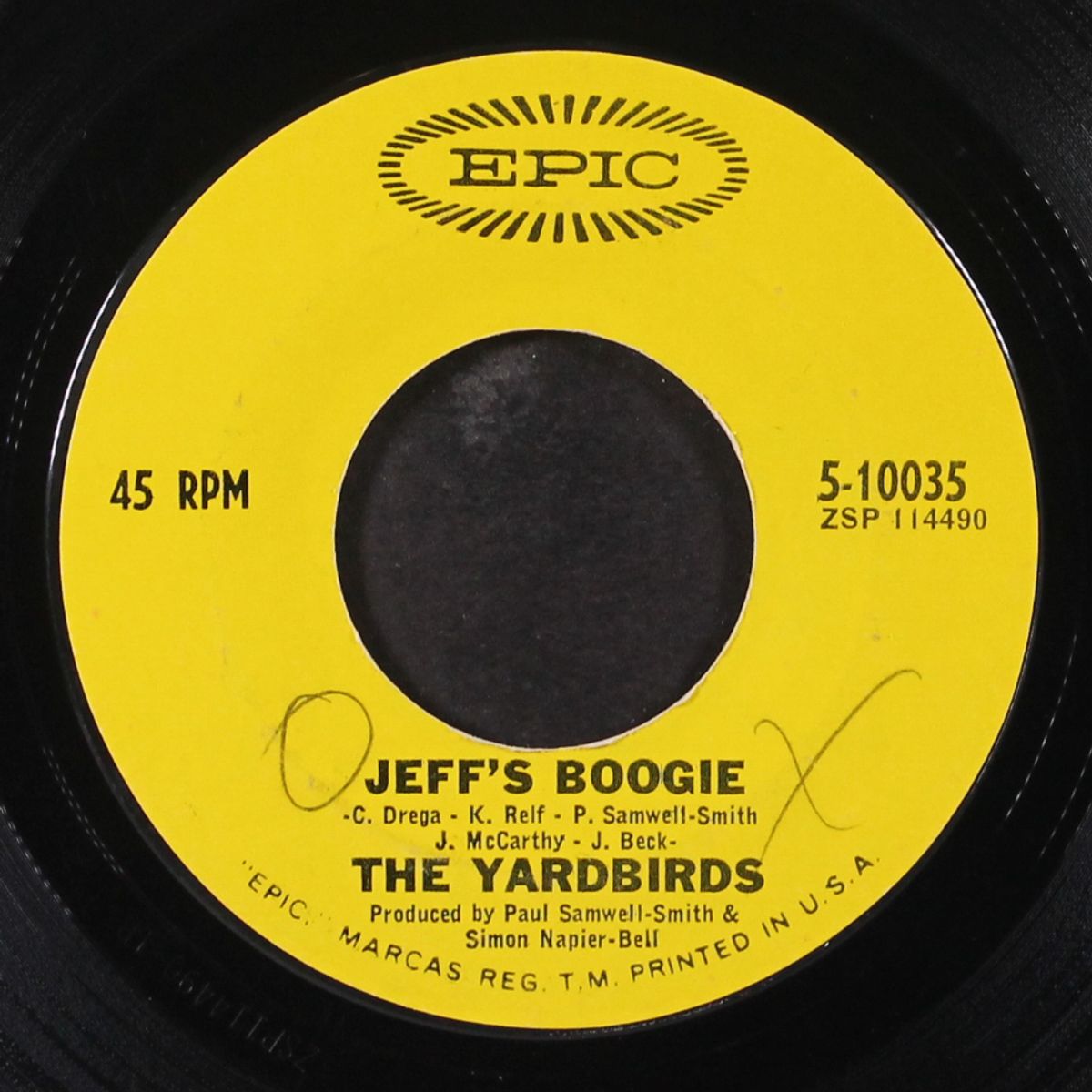over under sideways down / jeff's boogie by YARDBIRDS