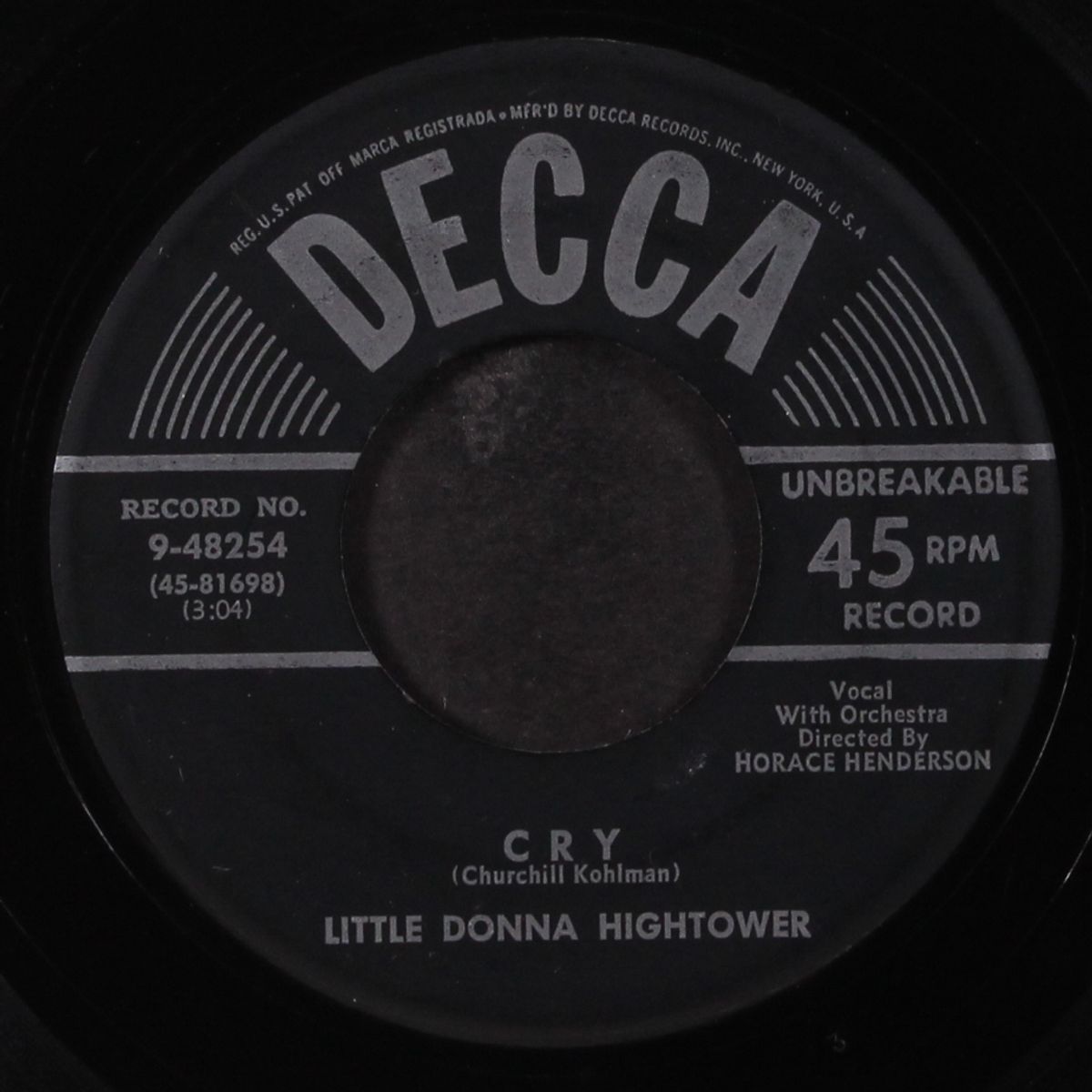 i ain't in the mood / cry by LITTLE DONNA HIGHTOWER