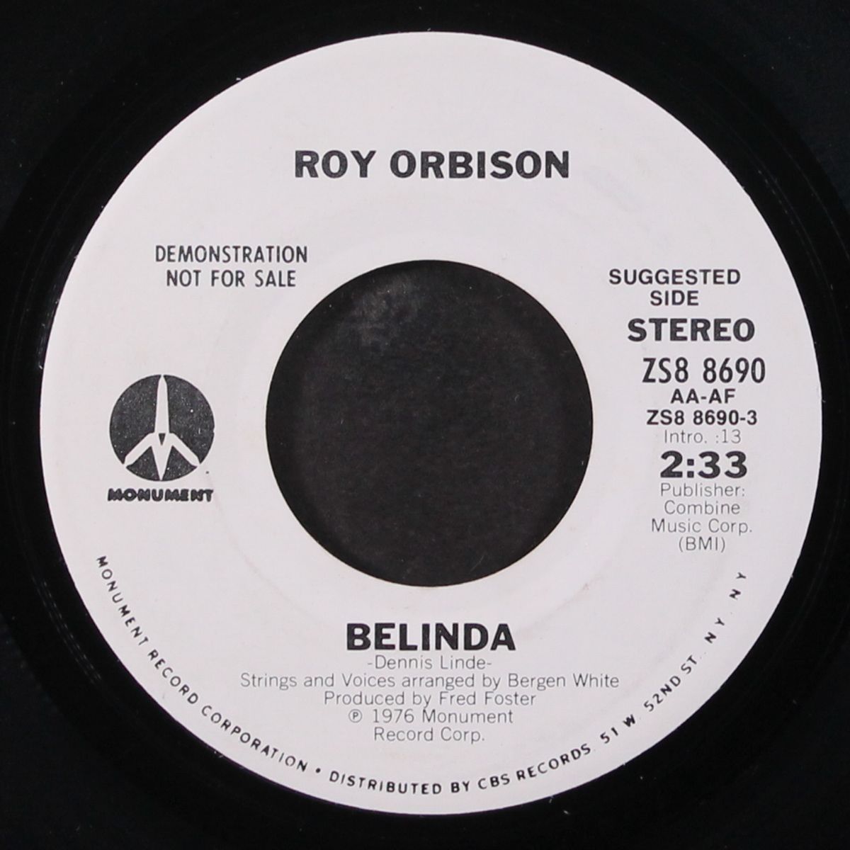 belinda by ROY ORBISON