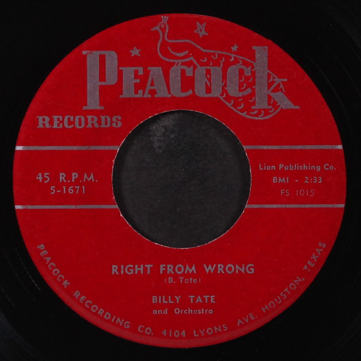 don't call my name / right from wrong by BILLY TATE