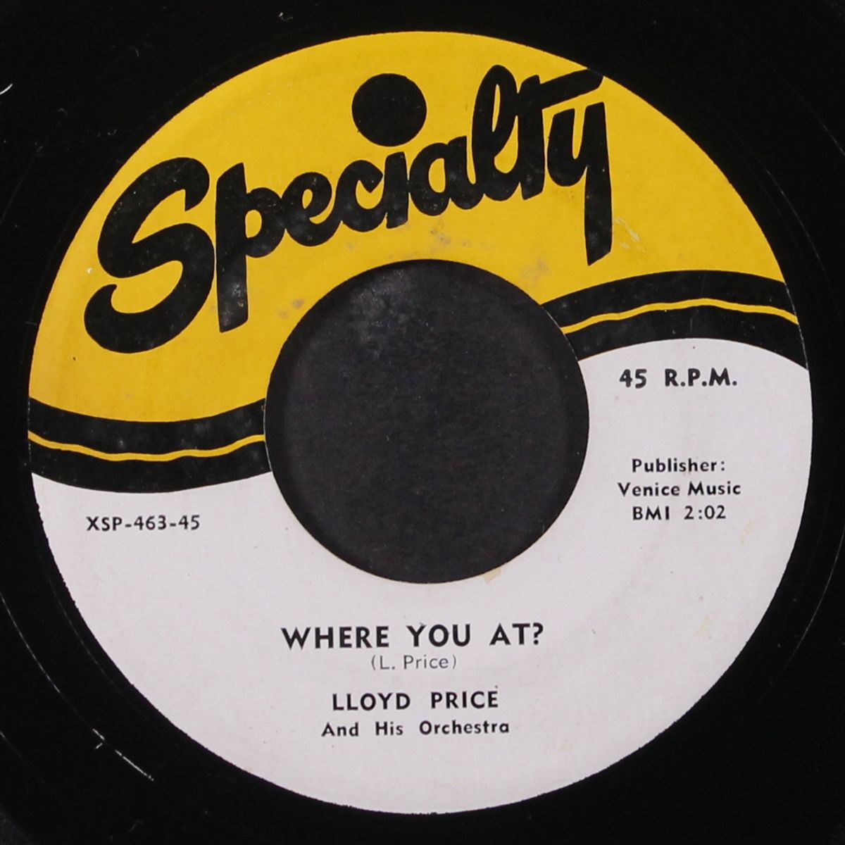 baby, don't turn your back on me / where you at? by LLOYD PRICE