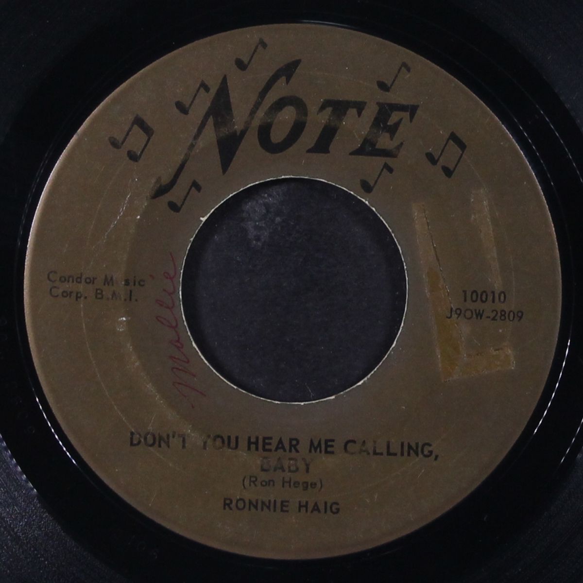 don't you hear me calling baby / traveler of love by RONNIE HAIG