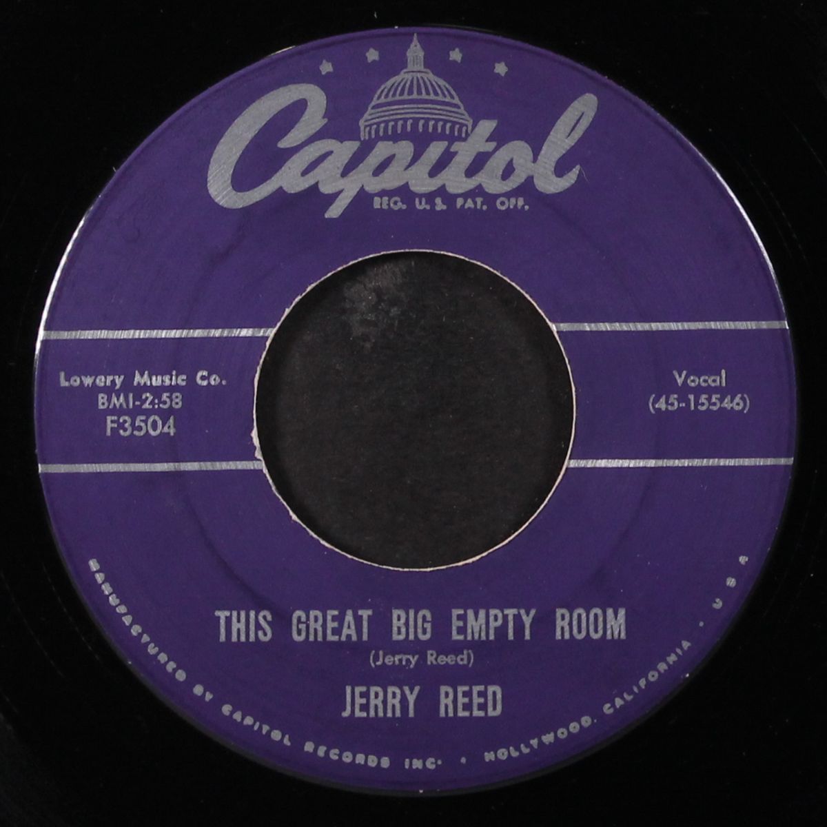just a romeo / this great big empty room by JERRY REED