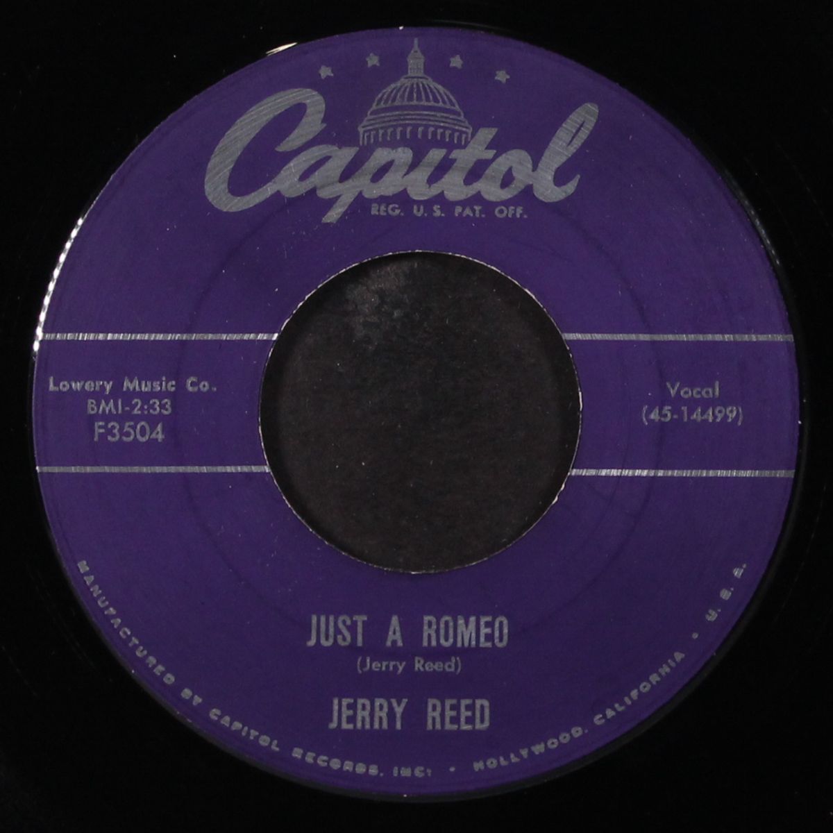 just a romeo / this great big empty room by JERRY REED