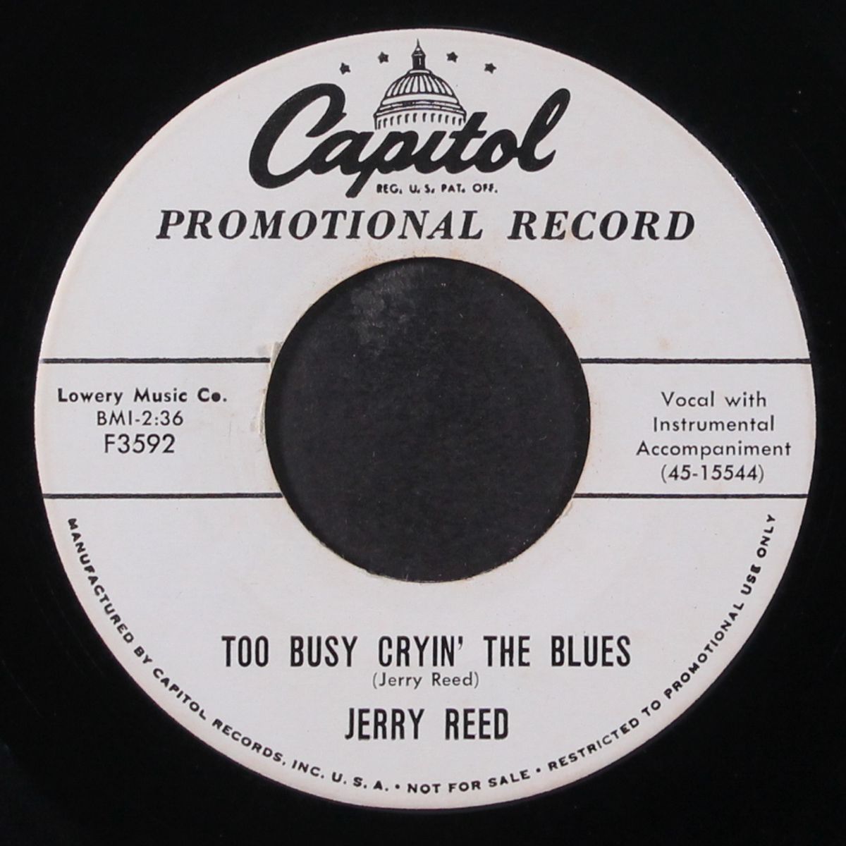 you're braggin', boy / too busy cryin' the blues by JERRY REED