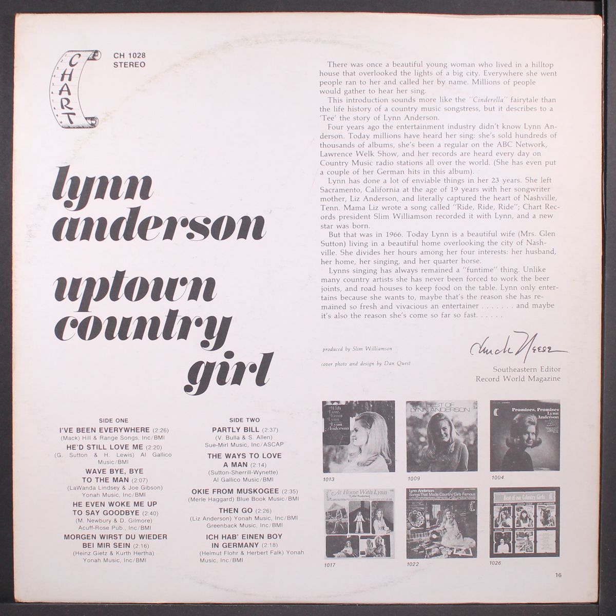 uptown country girl by LYNN ANDERSON