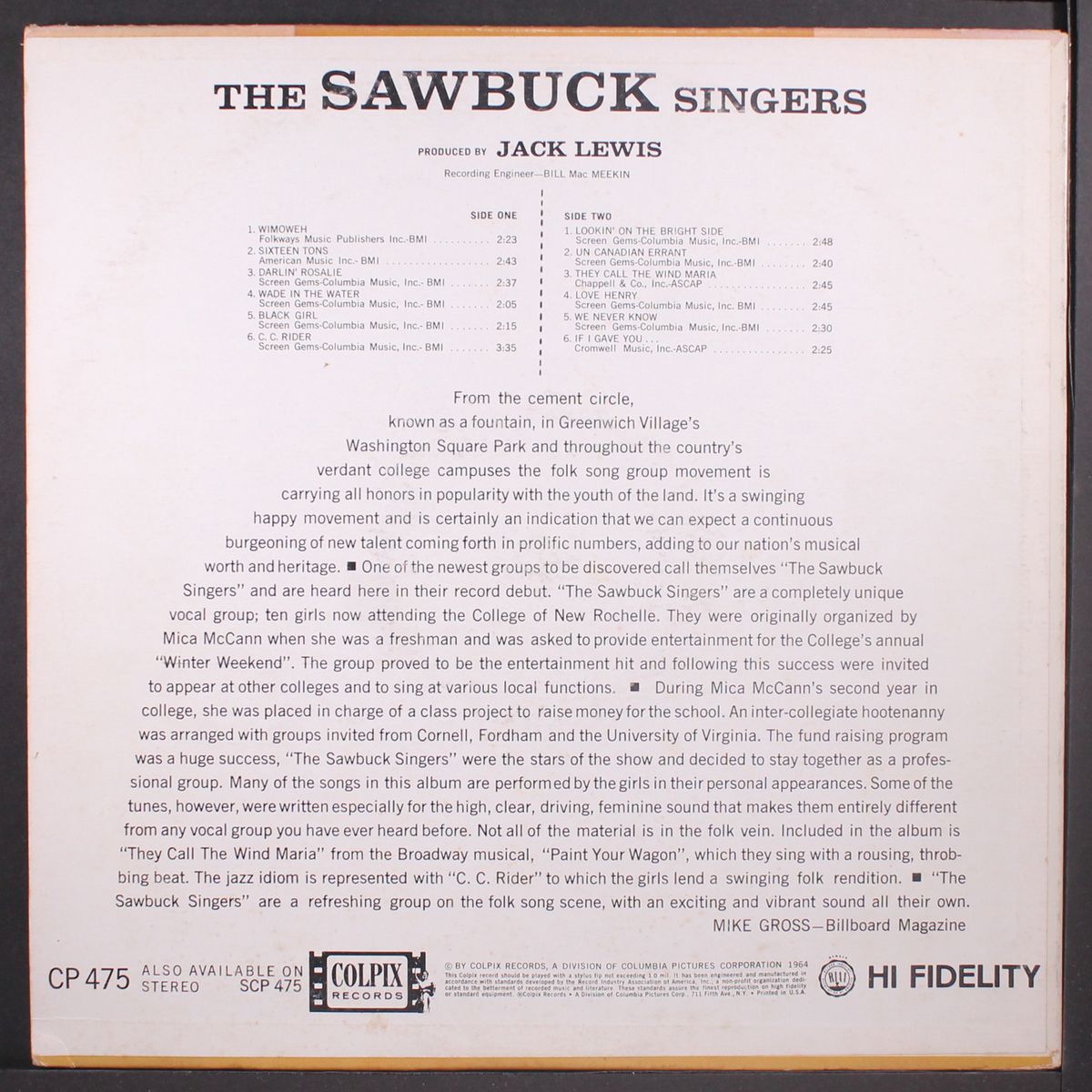 sawbuck singers by SAWBUCK SINGERS