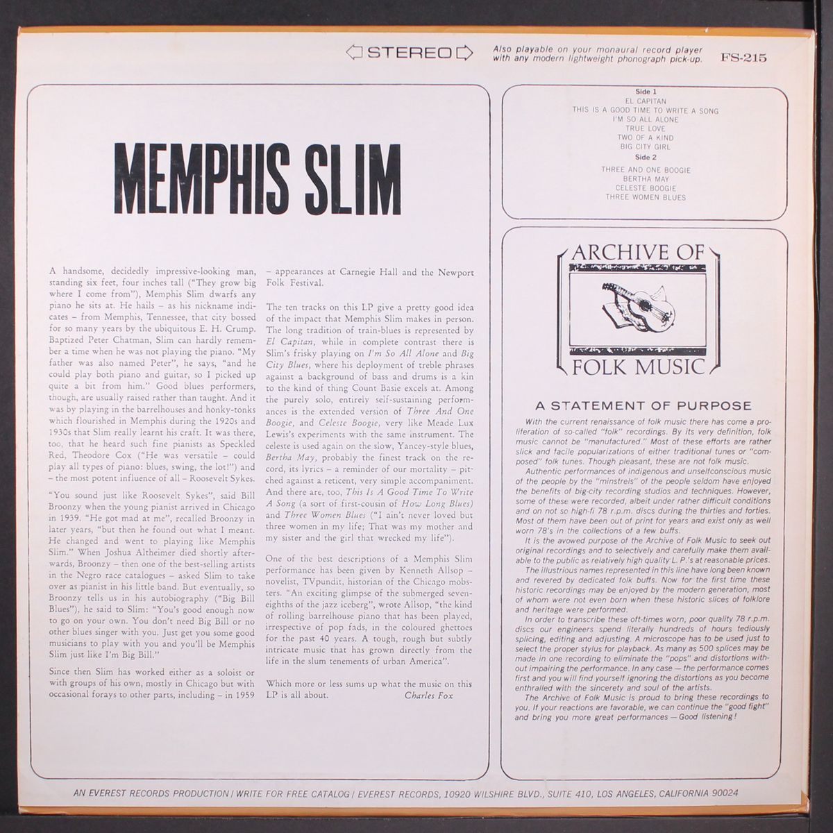 memphis slim by MEMPHIS SLIM