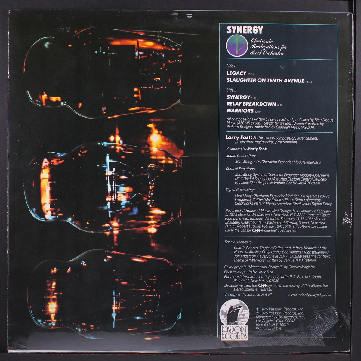 electronic realizations for rock orchestra by SYNERGY