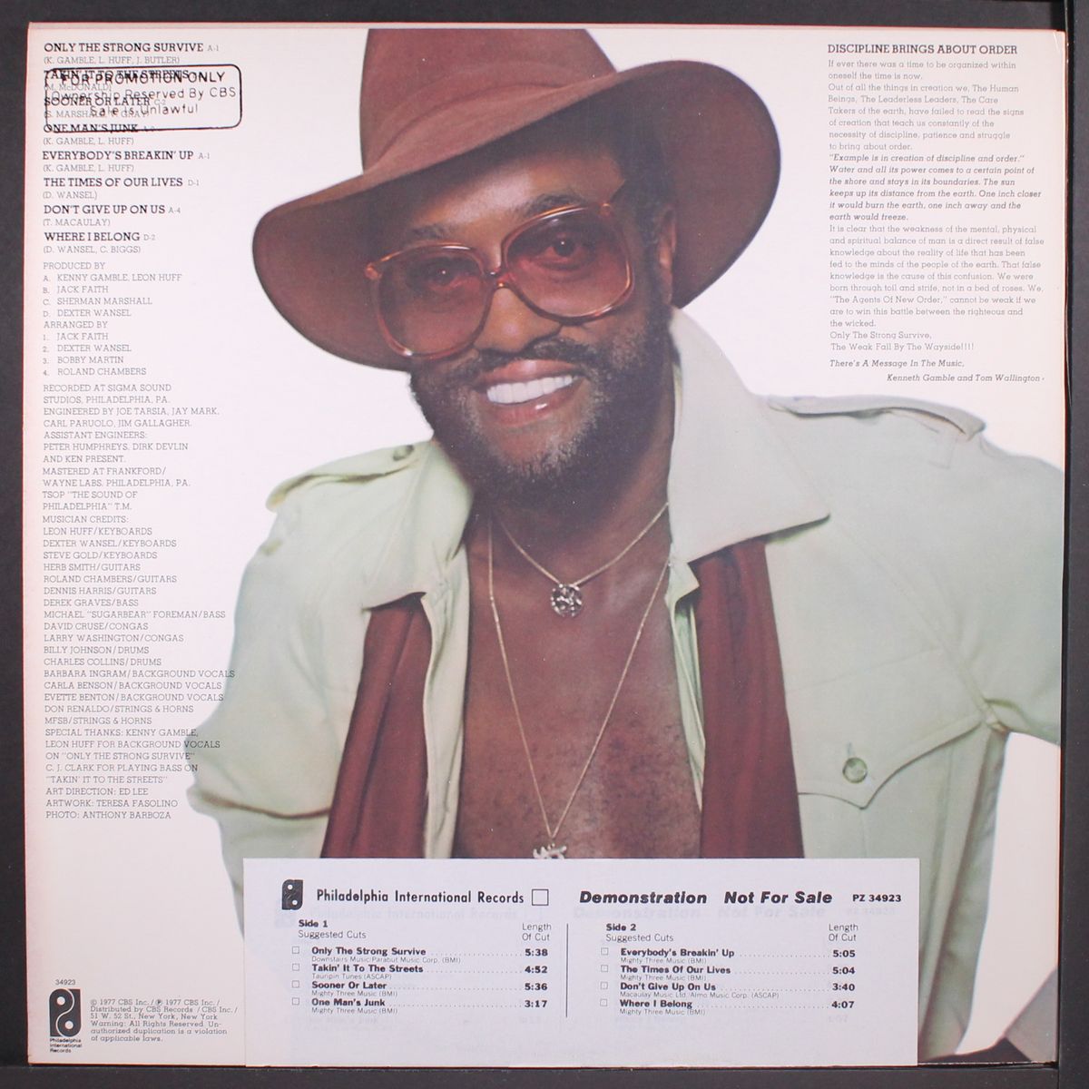only the strong survive by BILLY PAUL