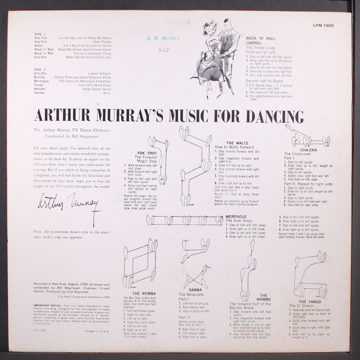 music for dancing by ARTHUR MURRAY