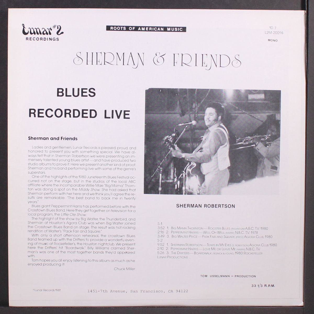 sherman & friends by SHERMAN ROBERTSON