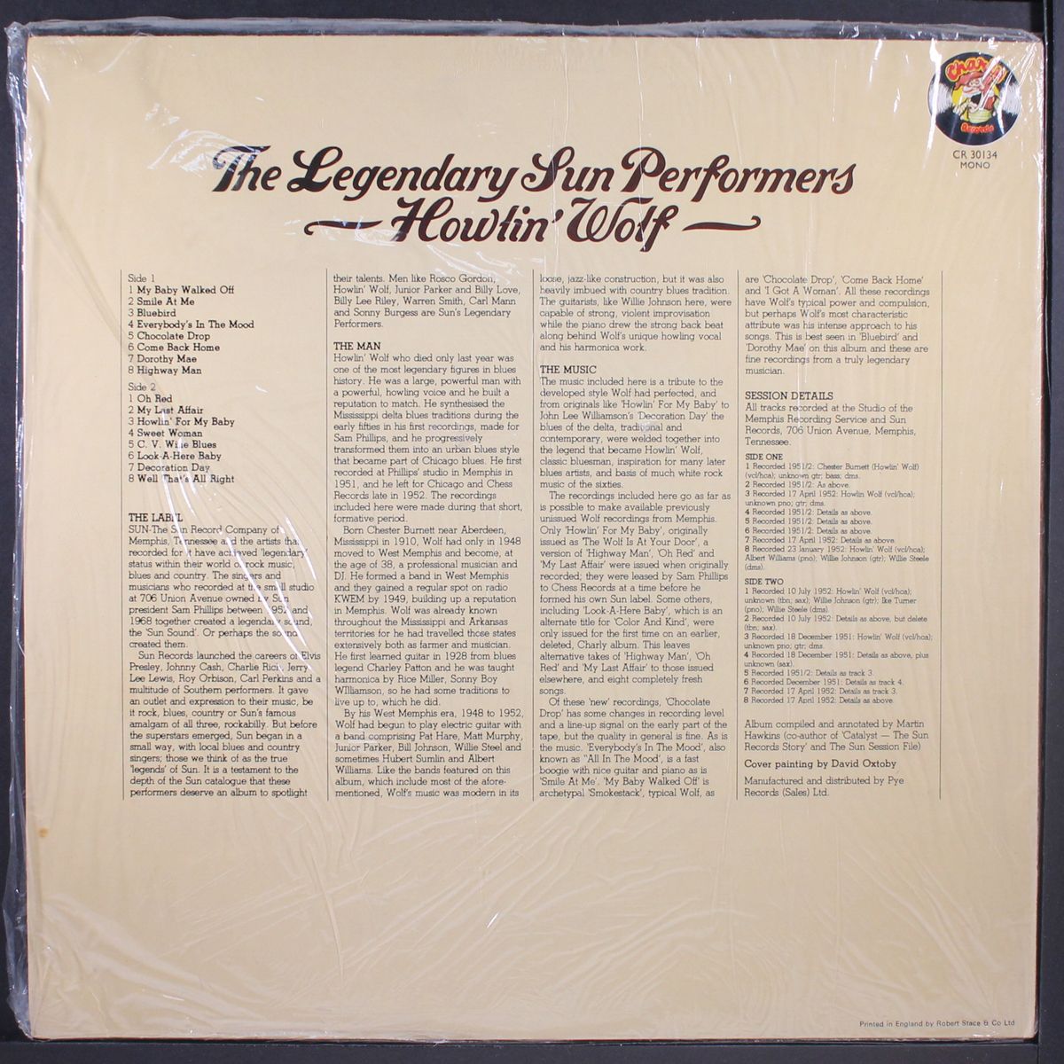 the legendary sun performers by HOWLIN' WOLF