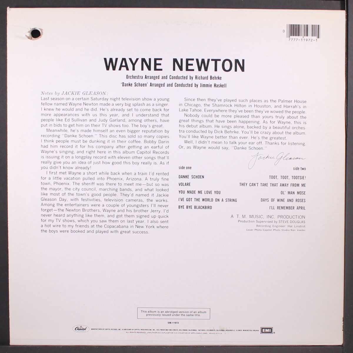 danke schoen by WAYNE NEWTON