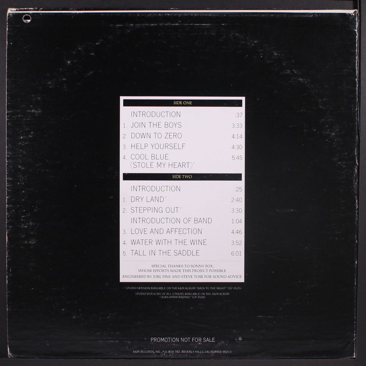 live at the bijou cafe by JOAN ARMATRADING