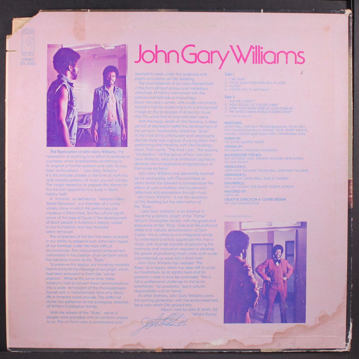 john gary williams by JOHN GARY WILLIAMS
