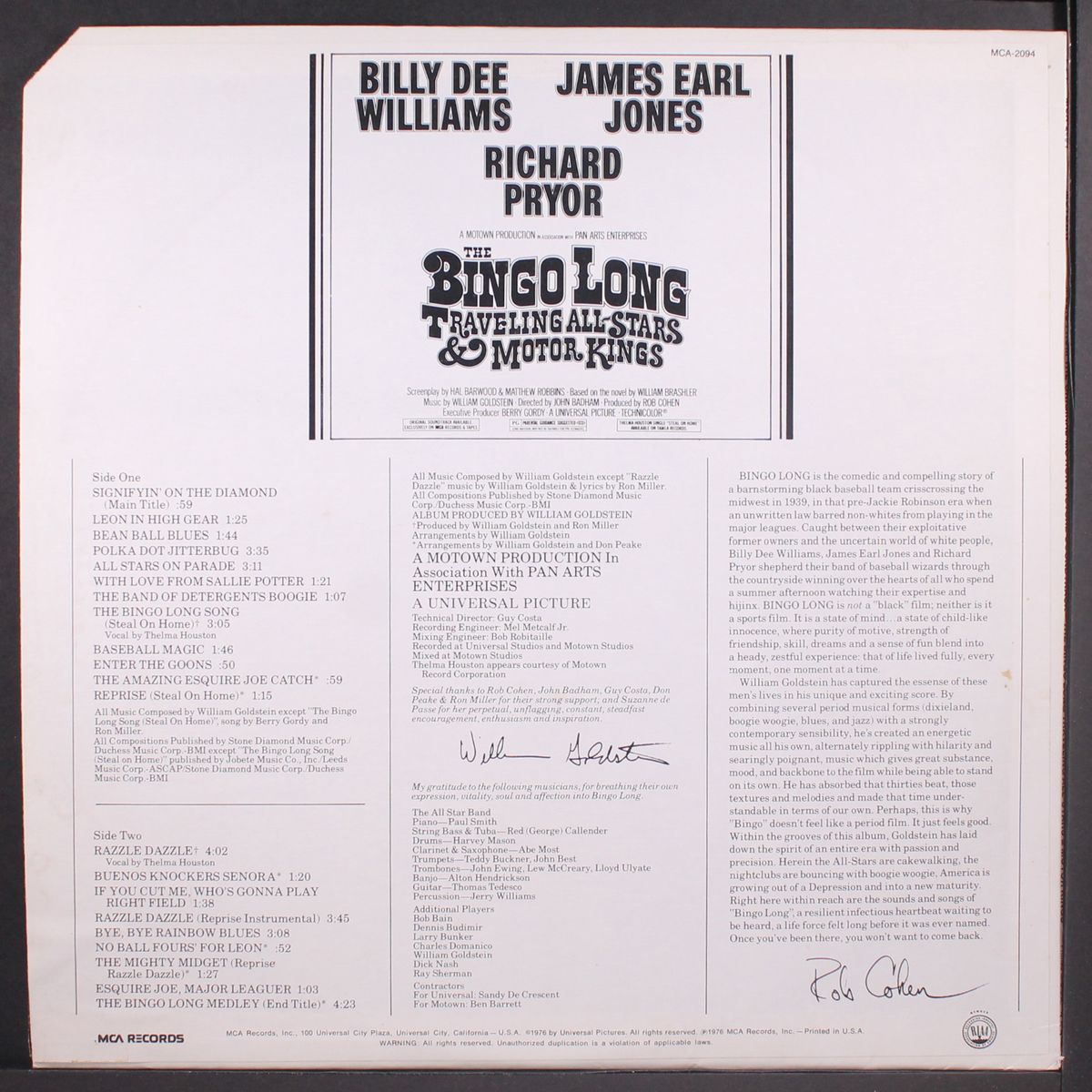 the bingo long traveling all-stars by SOUNDTRACK
