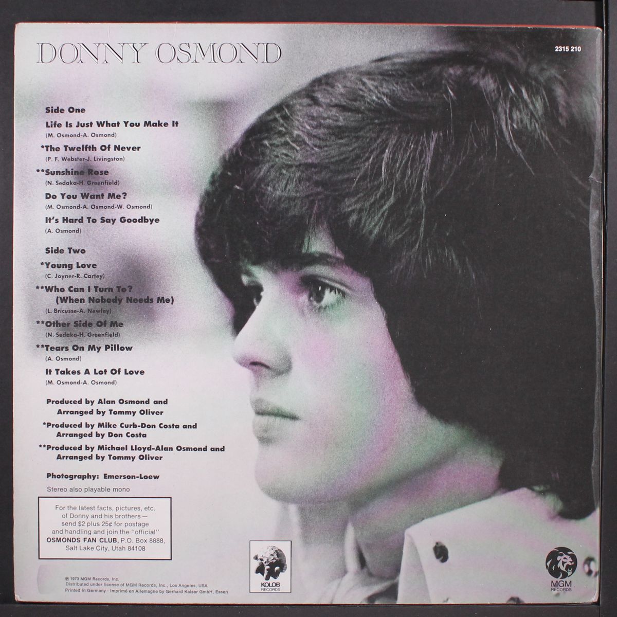 alone together by DONNY OSMOND