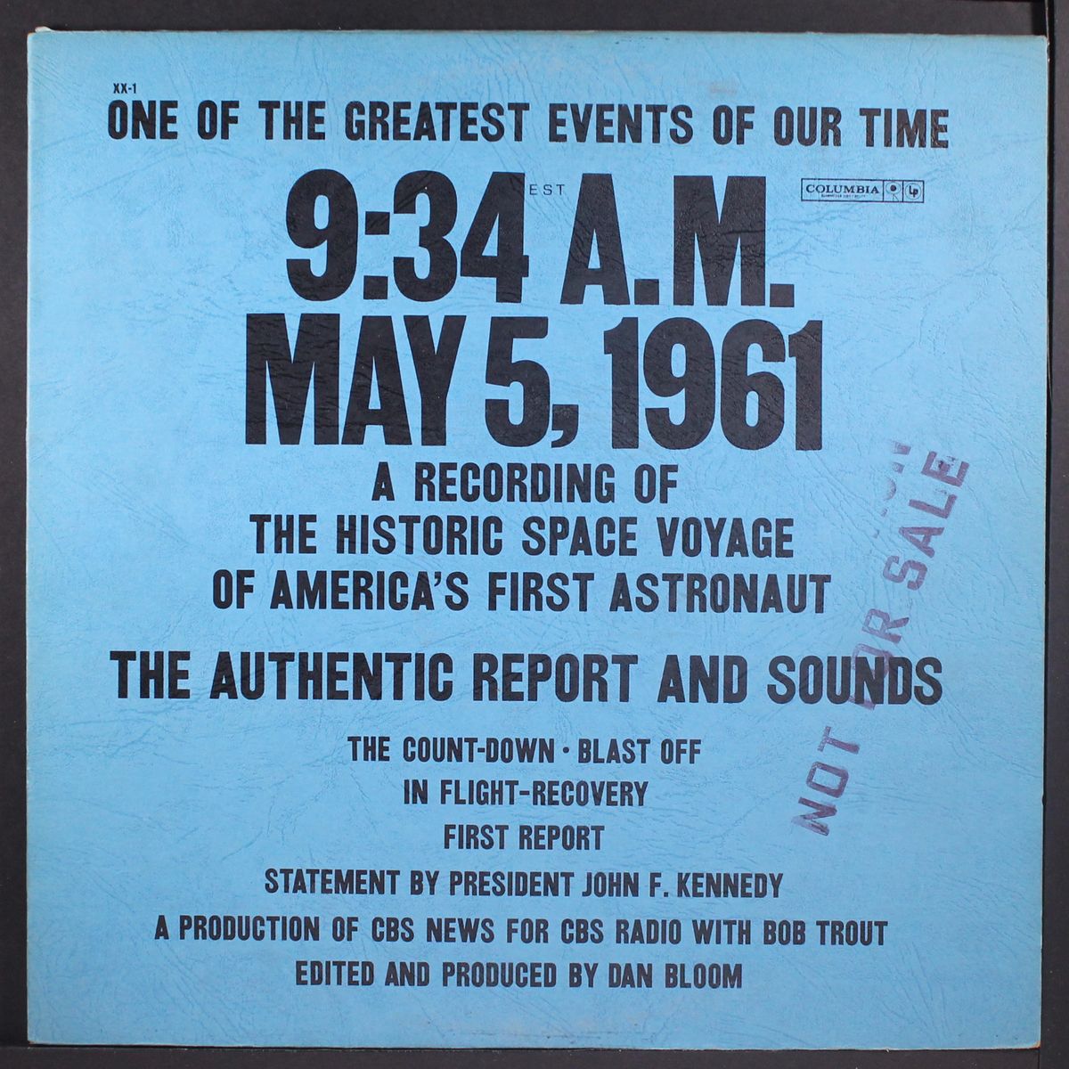 9:34 a.m. may 5, 1961 by CBS NEWS