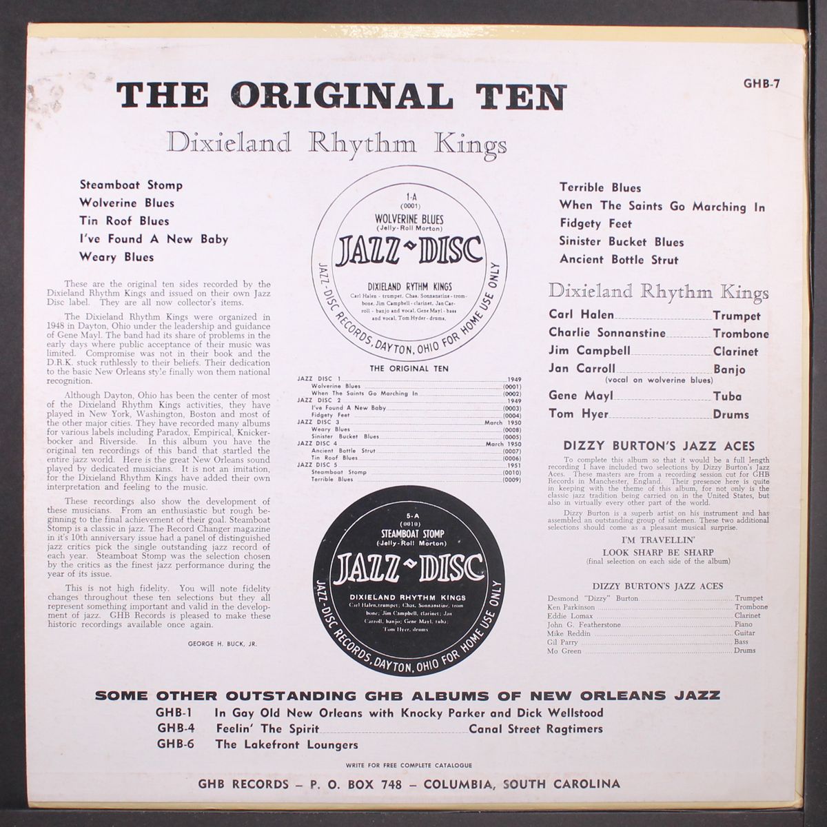 the original ten by DIXIELAND RHYTHM KINGS