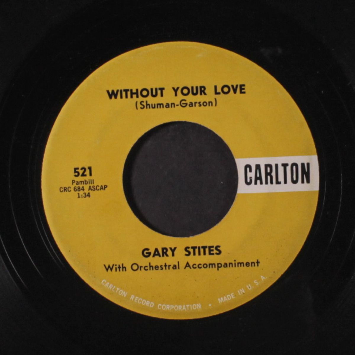 starry eyed / without your love by GARY STITES