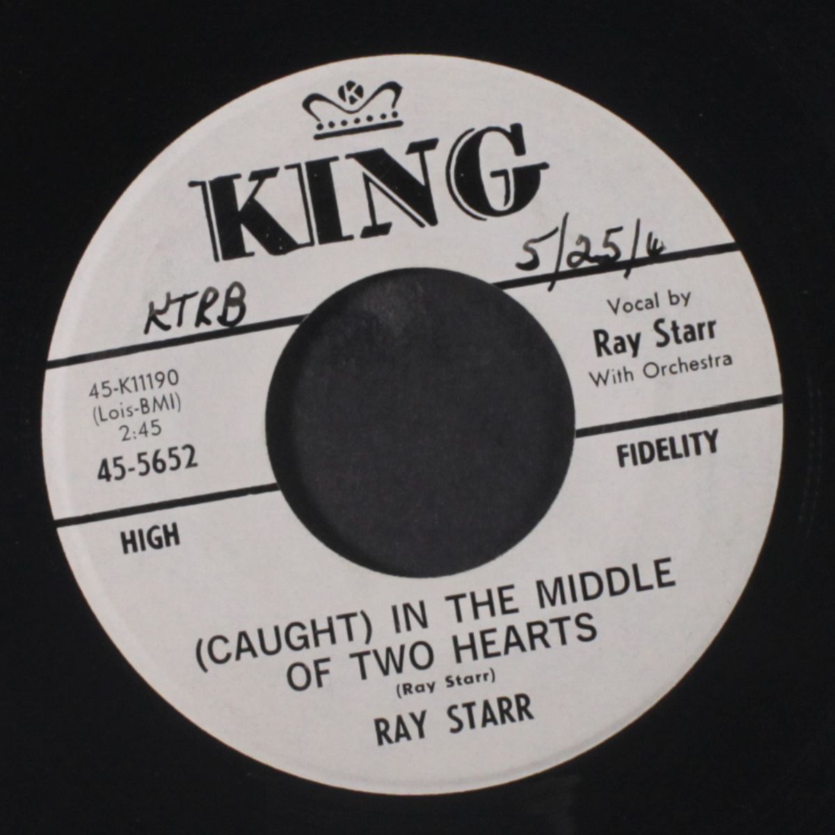 caught in the middle of two hearts / i have to laugh to keep from cryi by RAY STARR