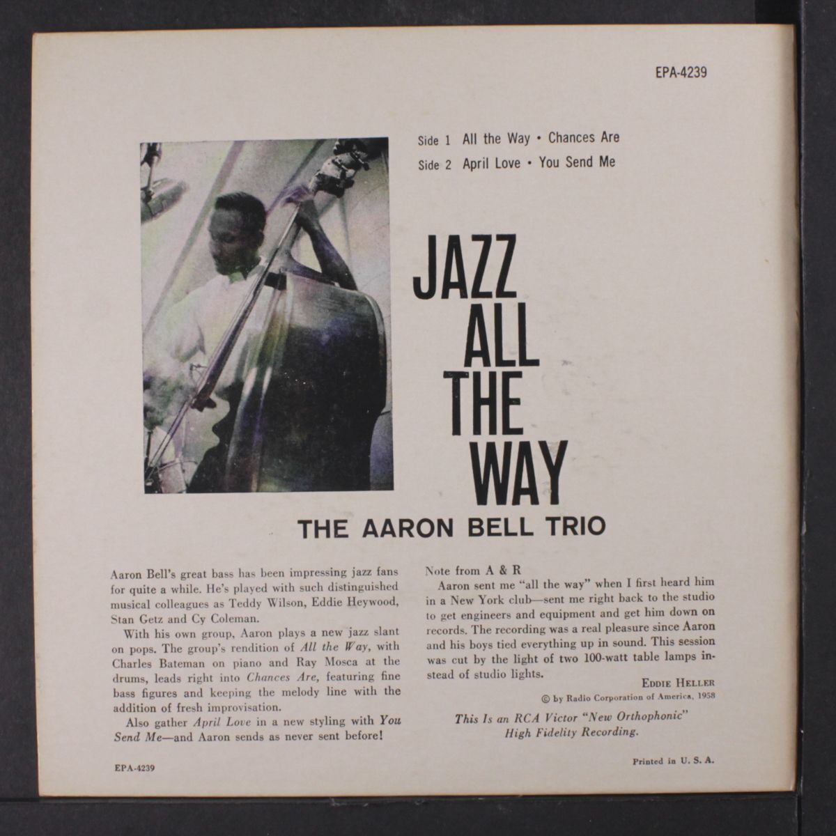jazz all the way by AARON BELL