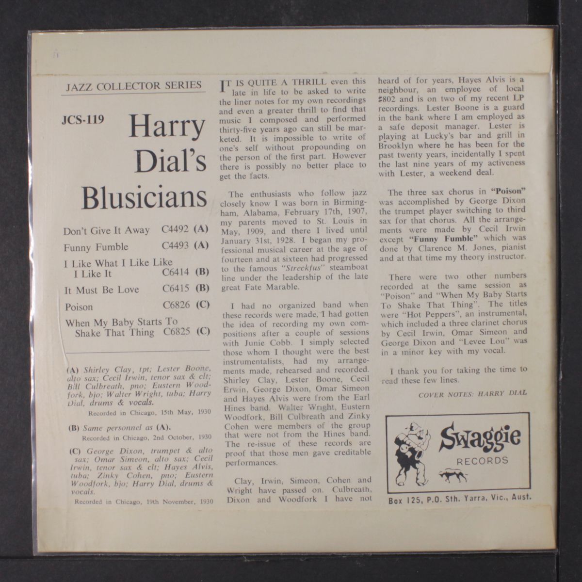 harry dial's blusicians by HARRY DIAL'S BLUSICIANS