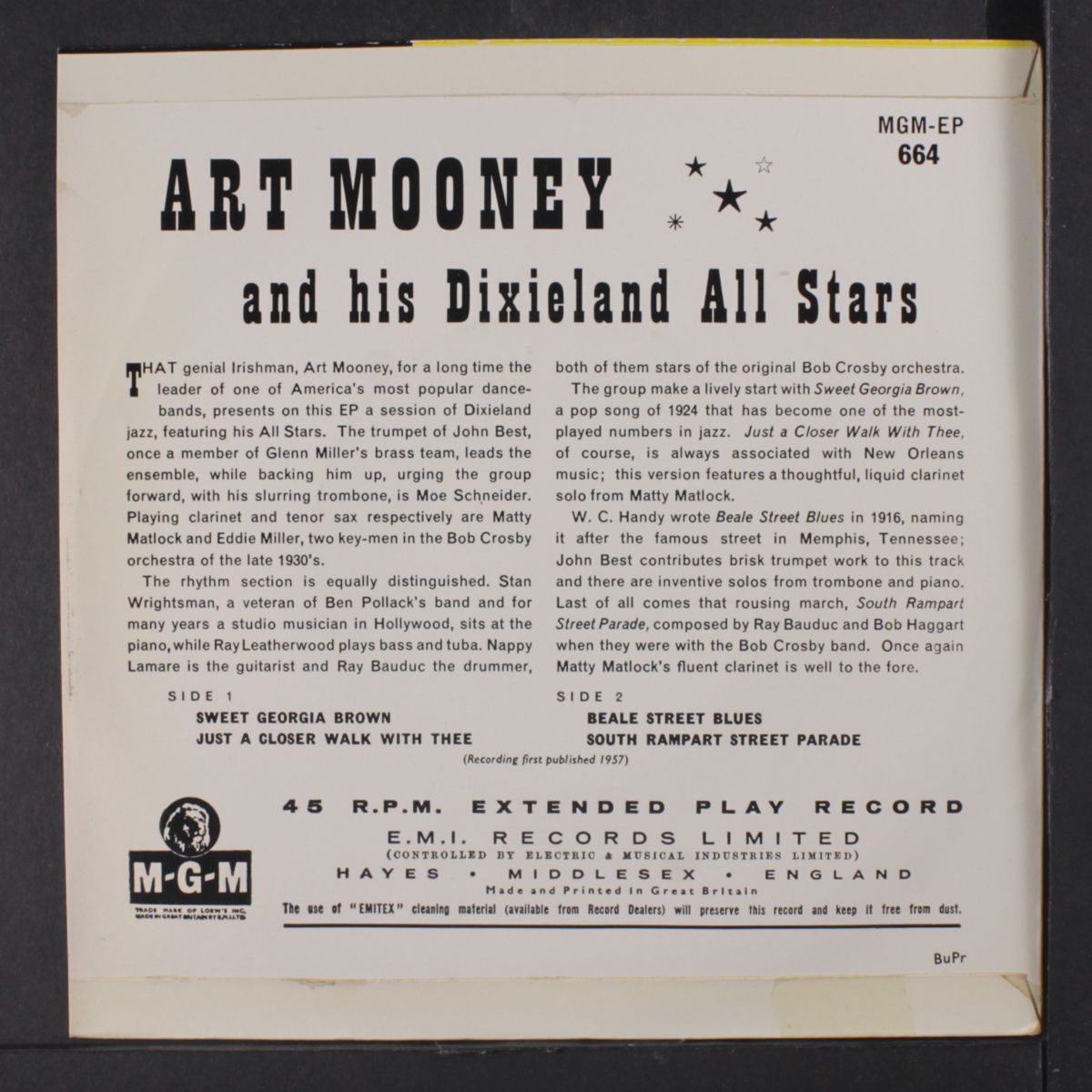 art mooney & his dixieland all stars by ART MOONEY