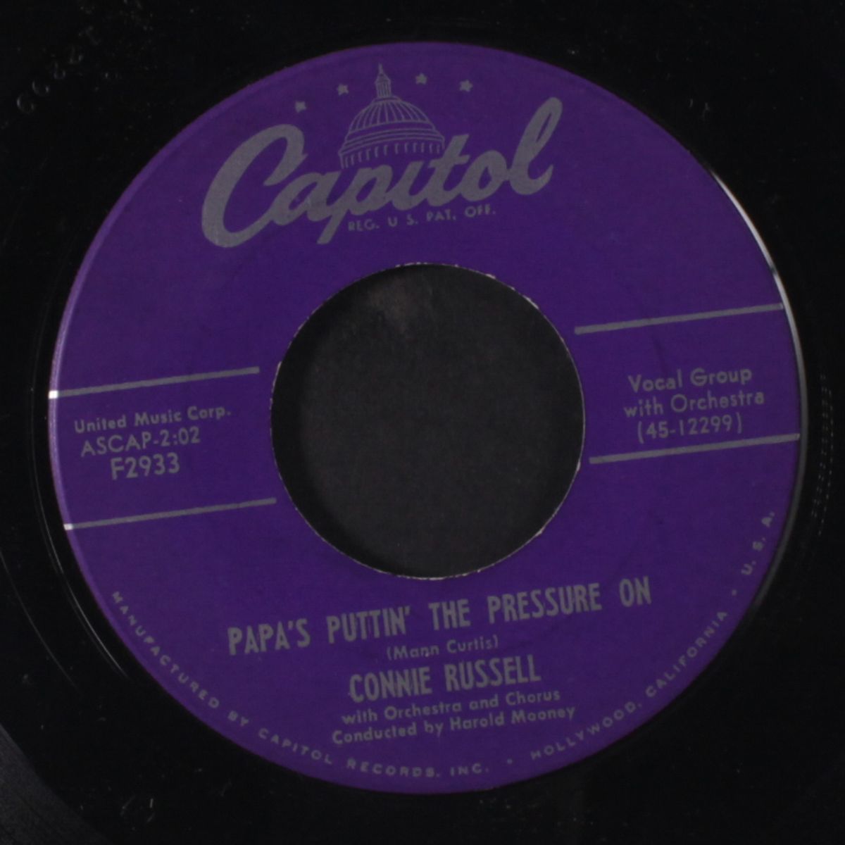 papa's puttin' the pressure on / love me by CONNIE RUSSELL