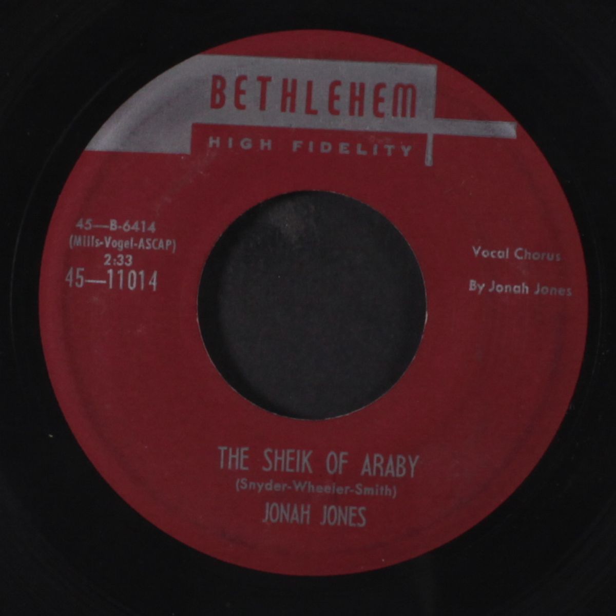 the sheik of araby / you're the cream in my coffee by JONAH JONES