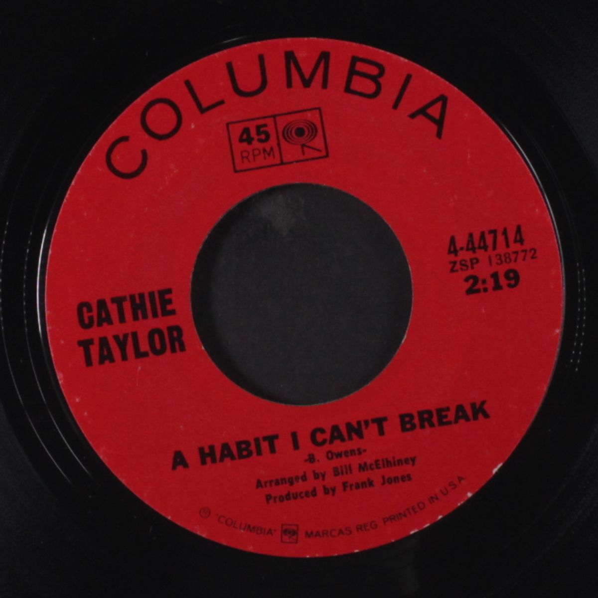 a habit i can't break / it's a long drop from a dream by CATHIE TAYLOR
