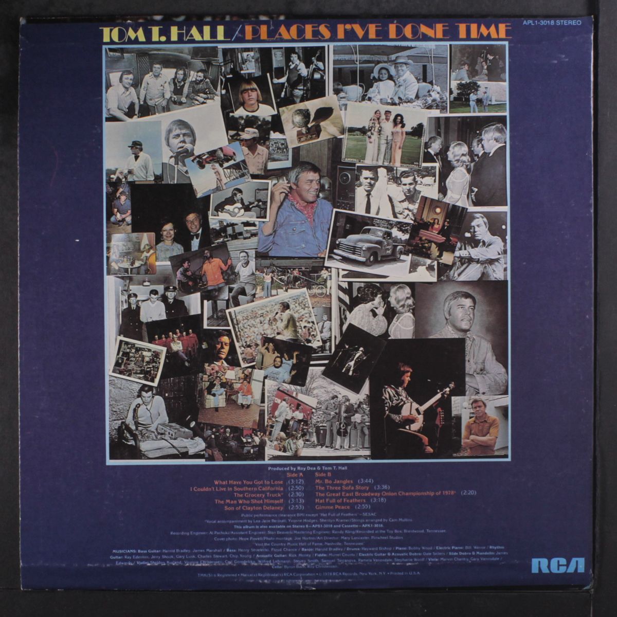 places i've done time by TOM T. HALL