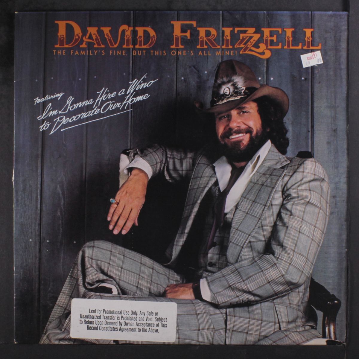 the family's fine, but this one's all mine by DAVID FRIZZELL