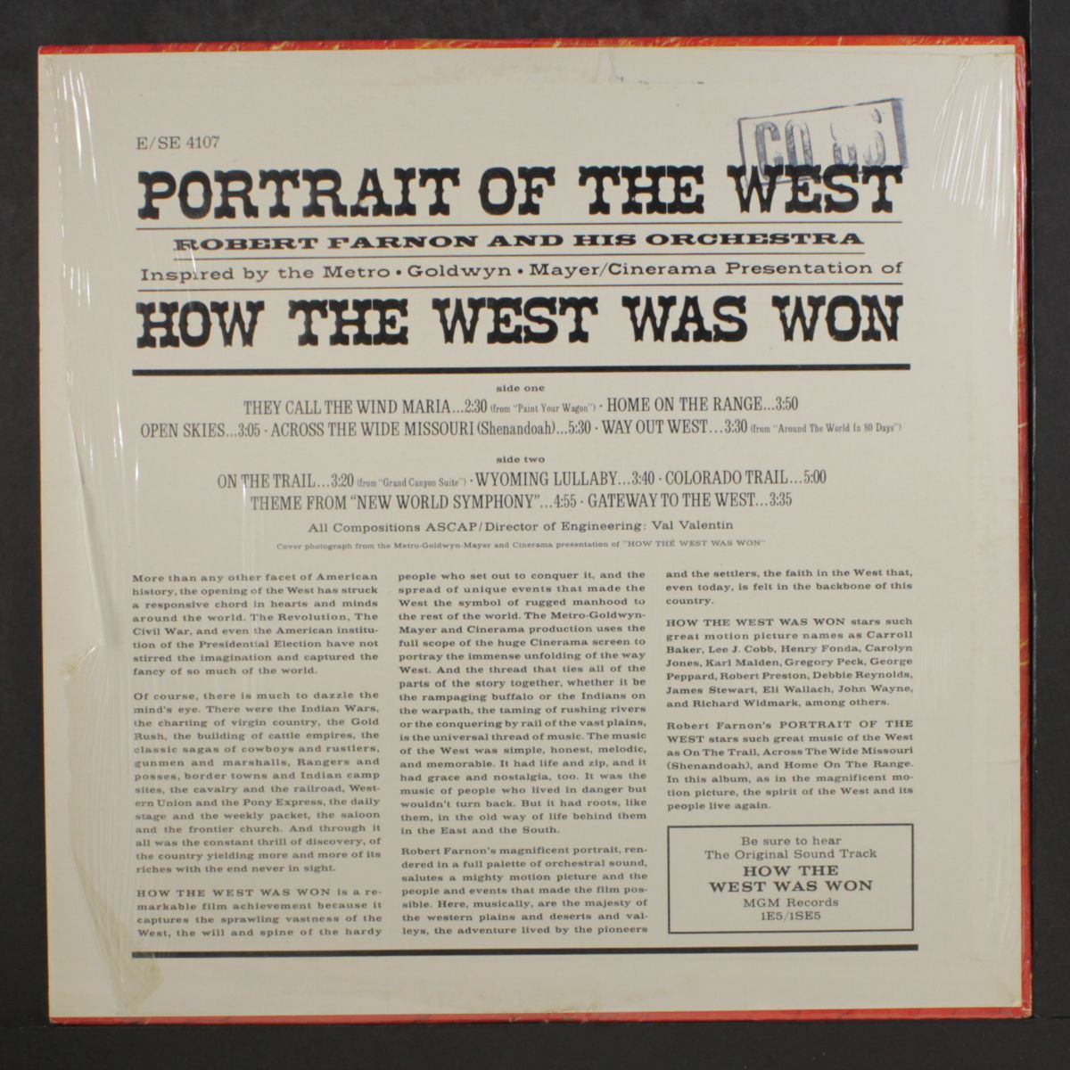 portrait of the west by ROBERT FARNON