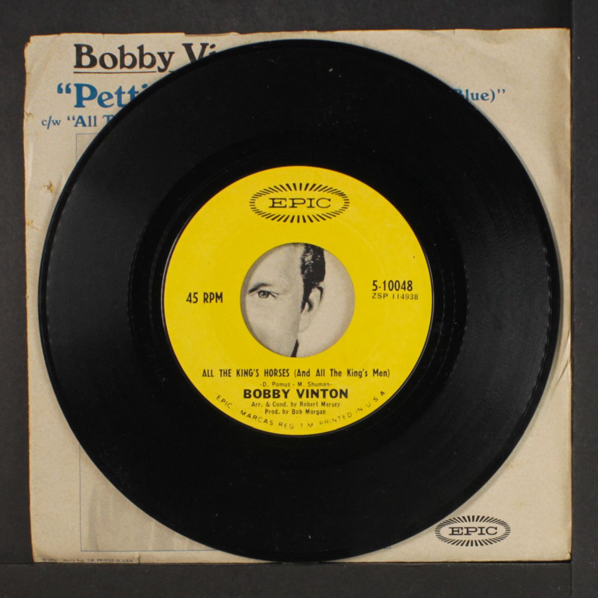 petticoat white / all the king's horses by BOBBY VINTON