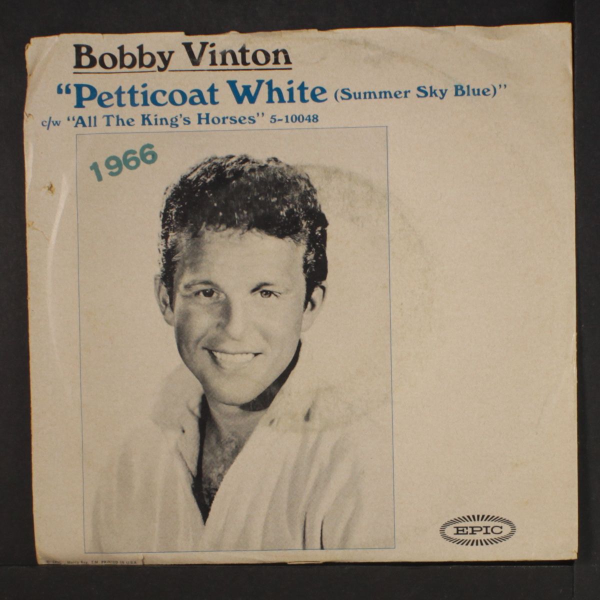 petticoat white / all the king's horses by BOBBY VINTON