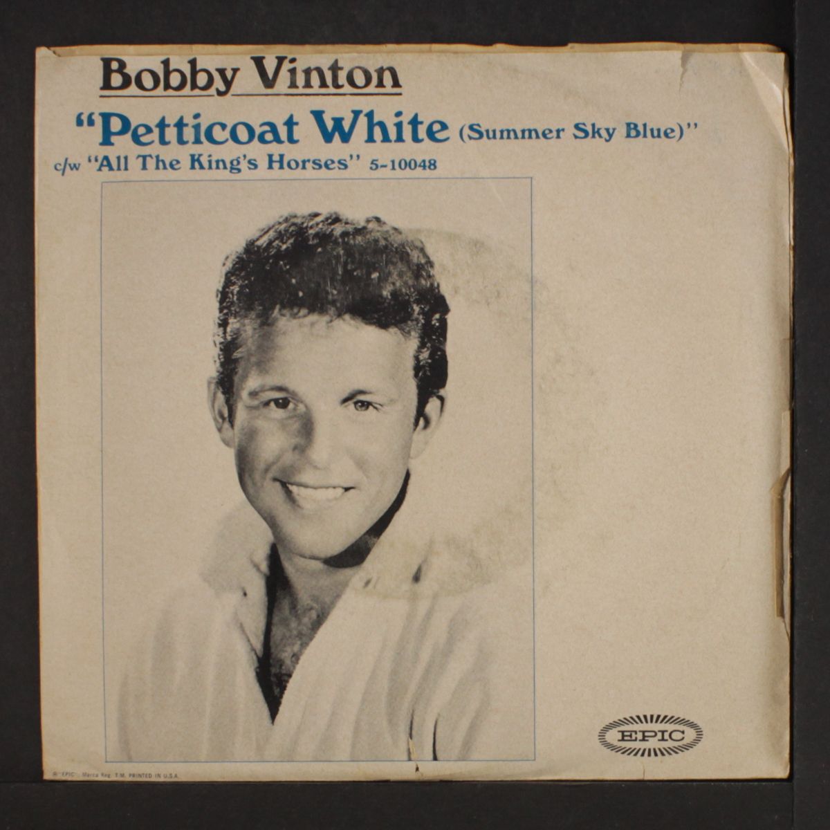 petticoat white / all the king's horses by BOBBY VINTON