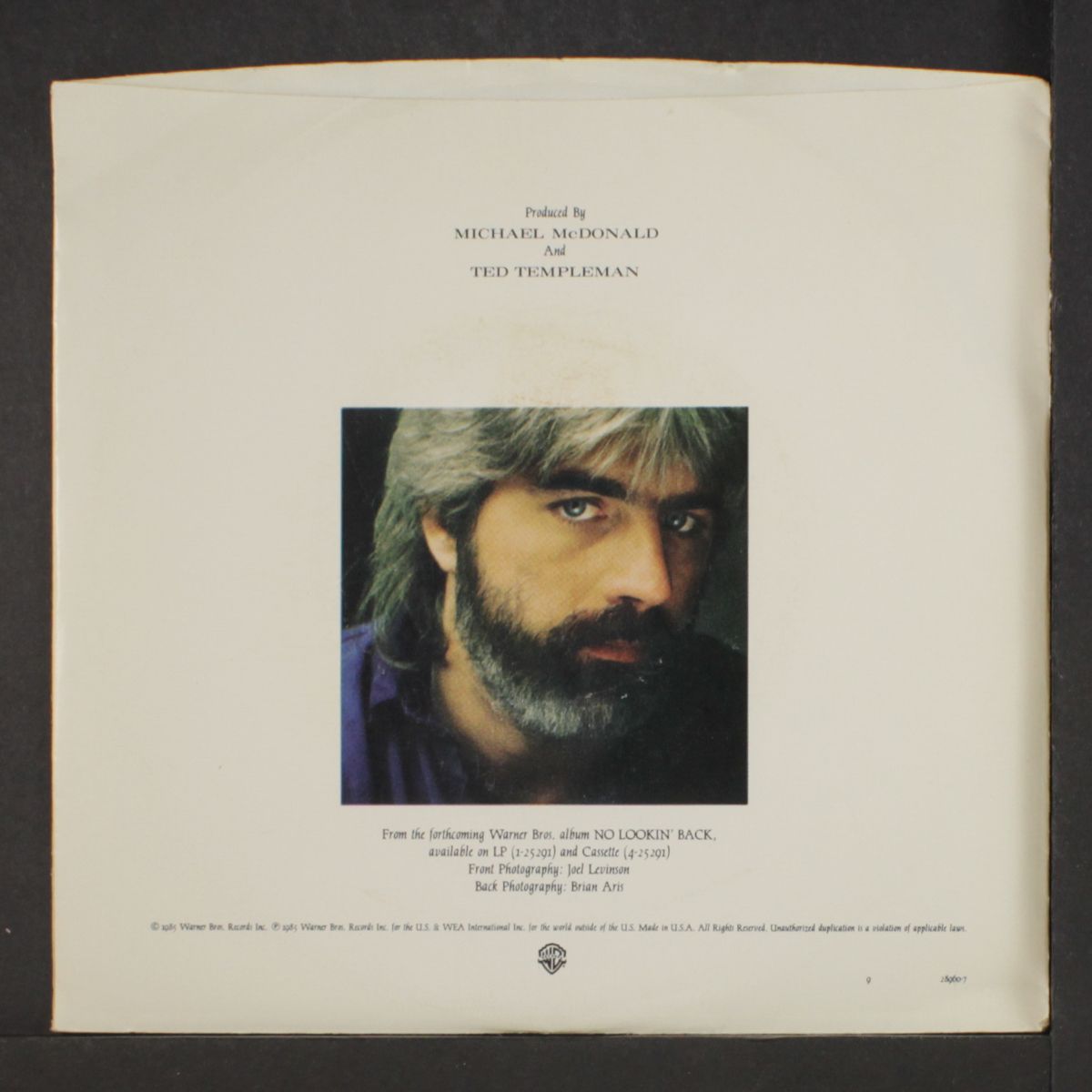 no lookin' back / don't let me do it by MICHAEL MCDONALD