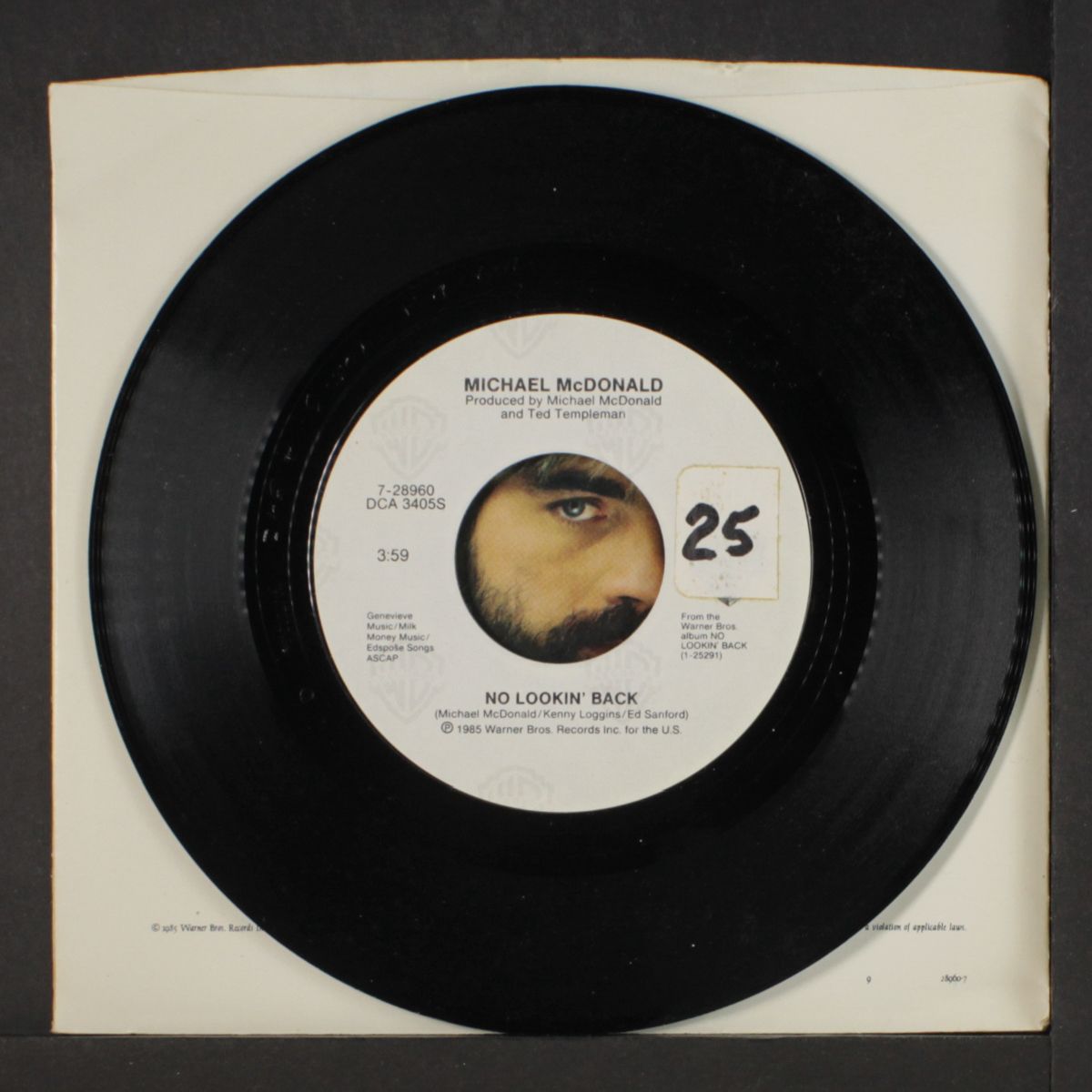 no lookin' back / don't let me do it by MICHAEL MCDONALD