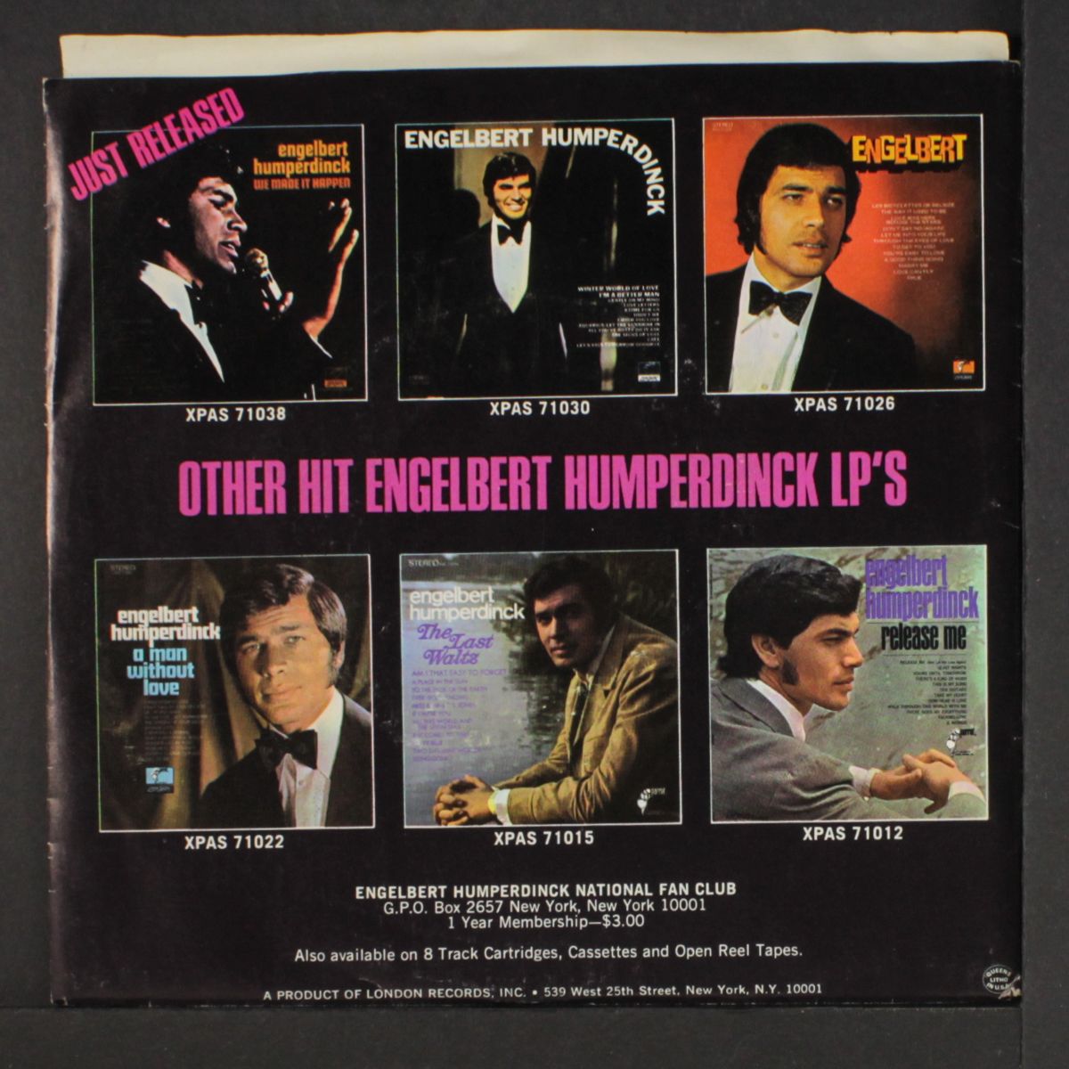 our song by ENGELBERT HUMPERDINCK