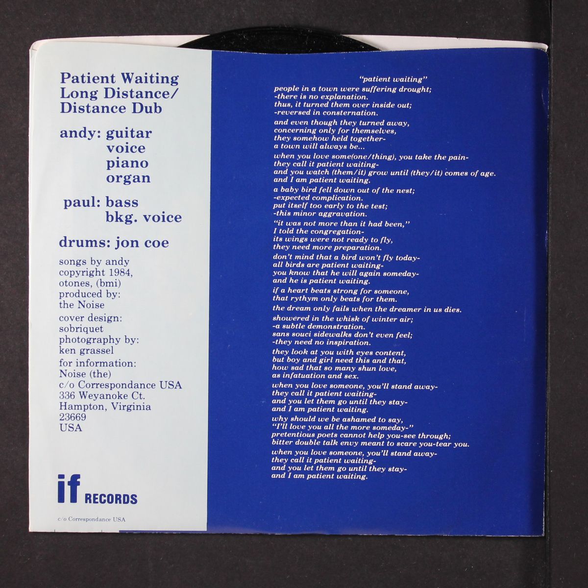 patient waiting / long distance by THE NOISE