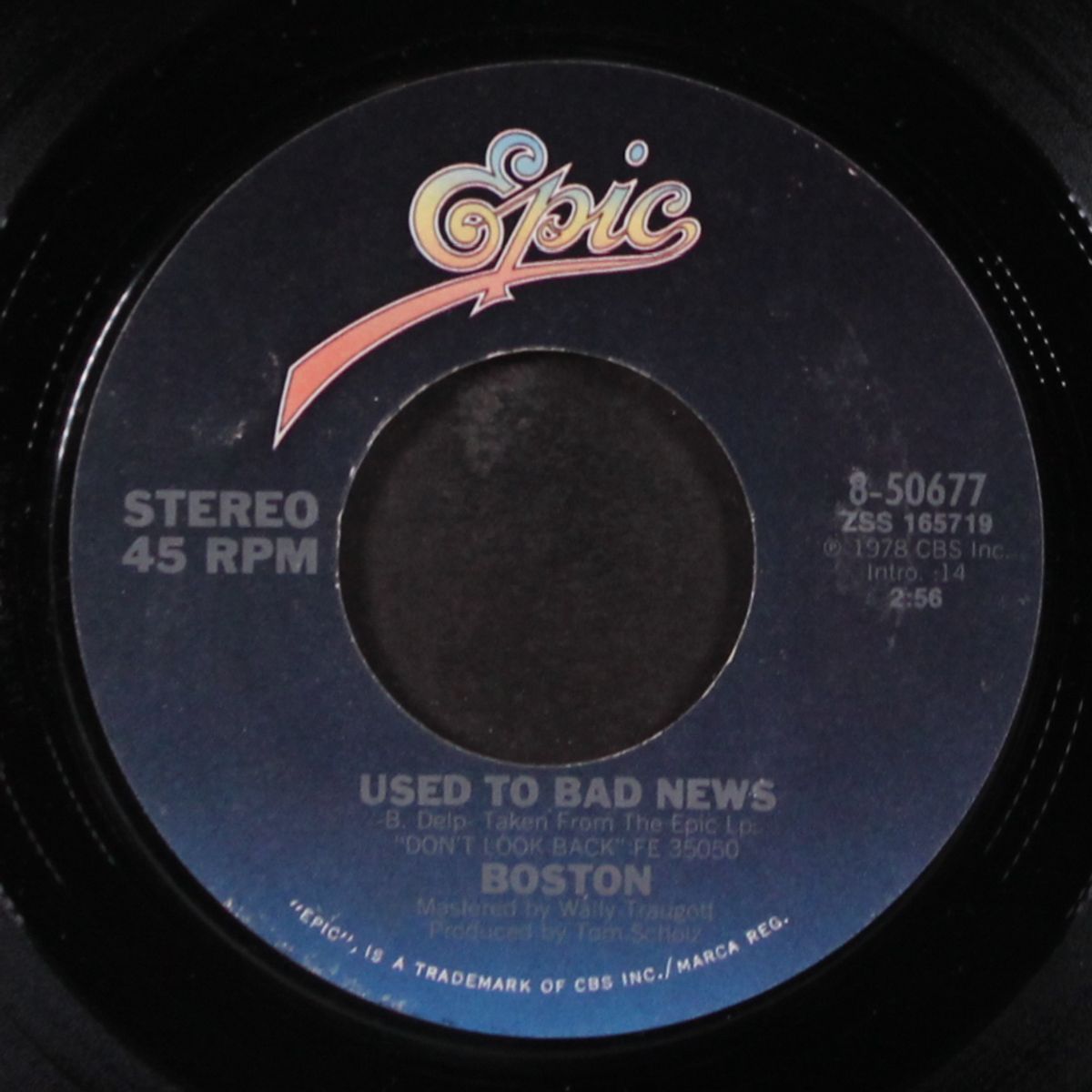 feelin' satisfied / used to bad news by BOSTON