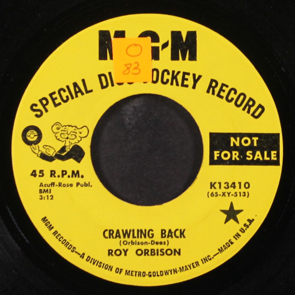 crawling back / if you can't say something nice by ROY ORBISON